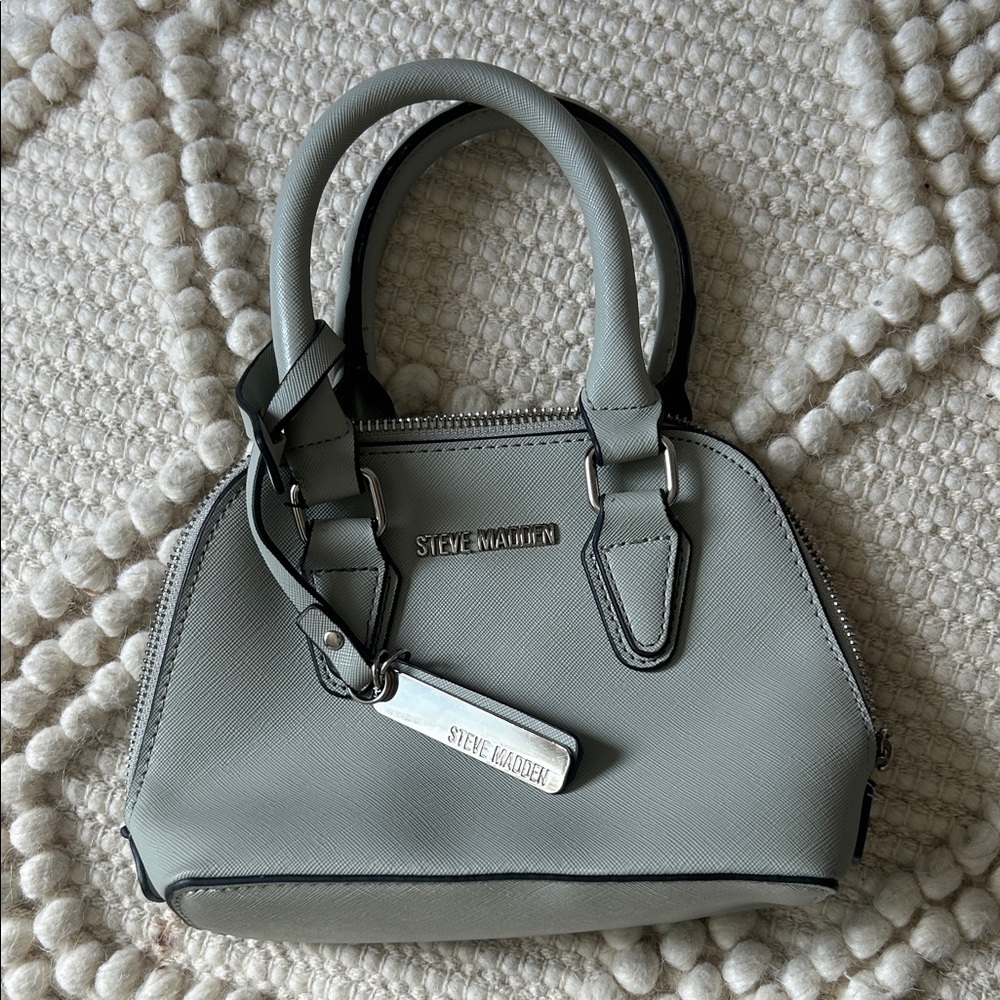 Steve Madden Light Gray Mini Satchel